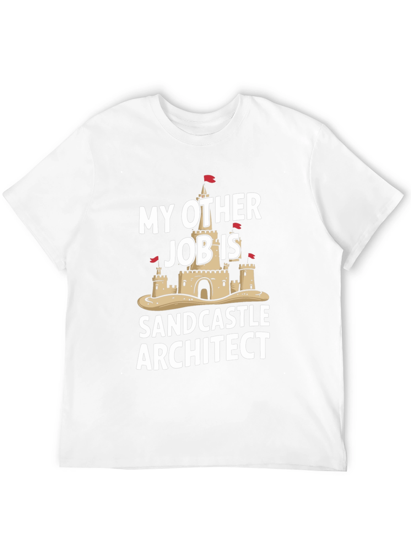 Funny Sandcastle Architect Black T-Shirt