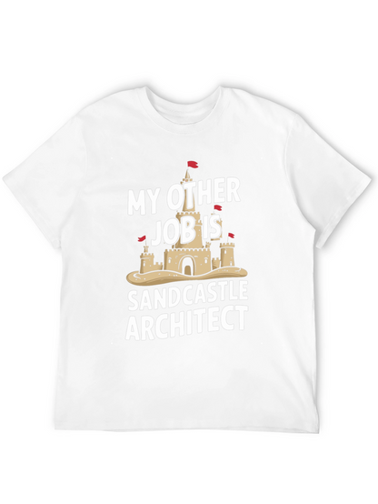 Funny Sandcastle Architect Black T-Shirt