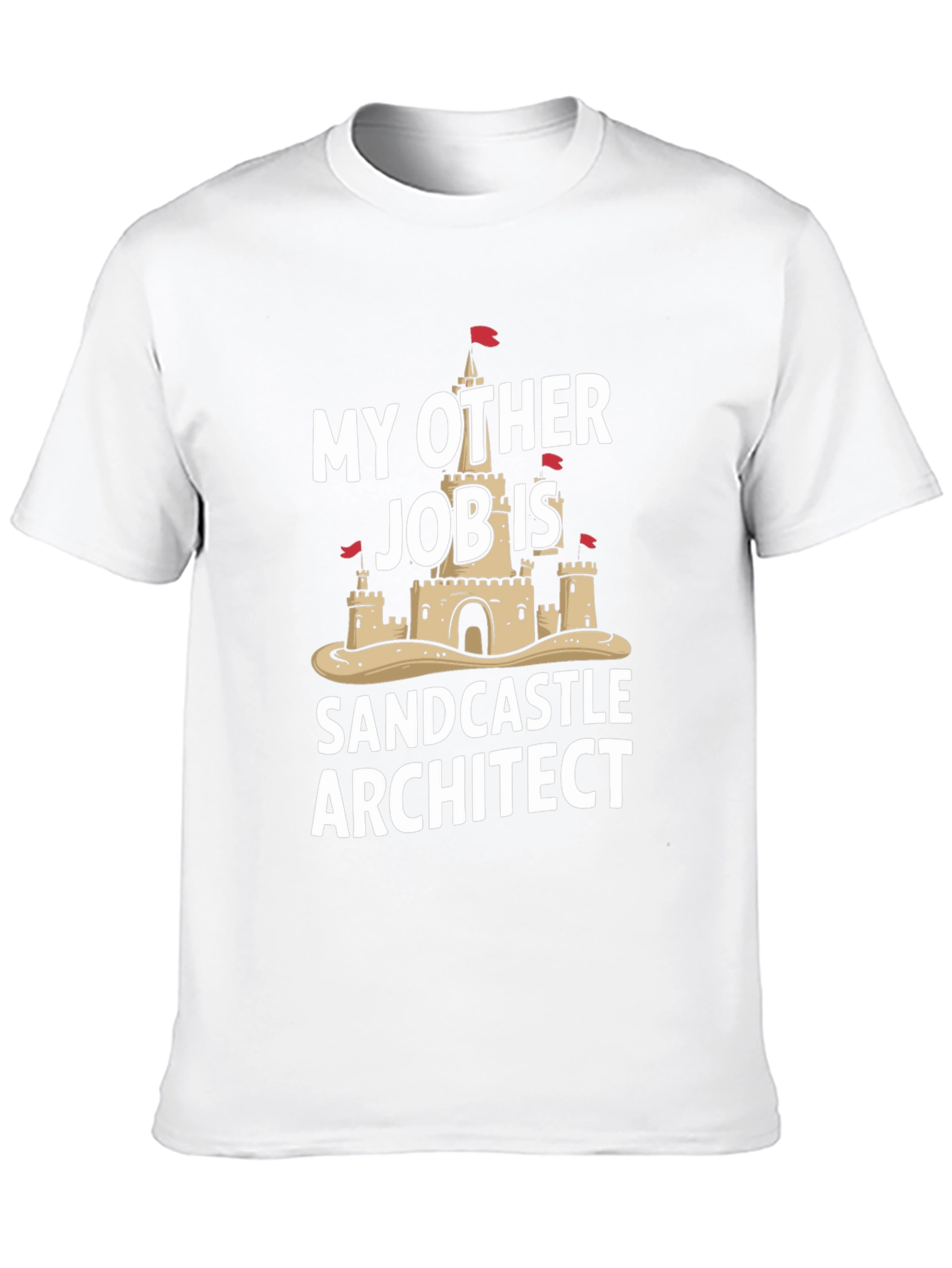 Funny Sandcastle Architect Black T-Shirt