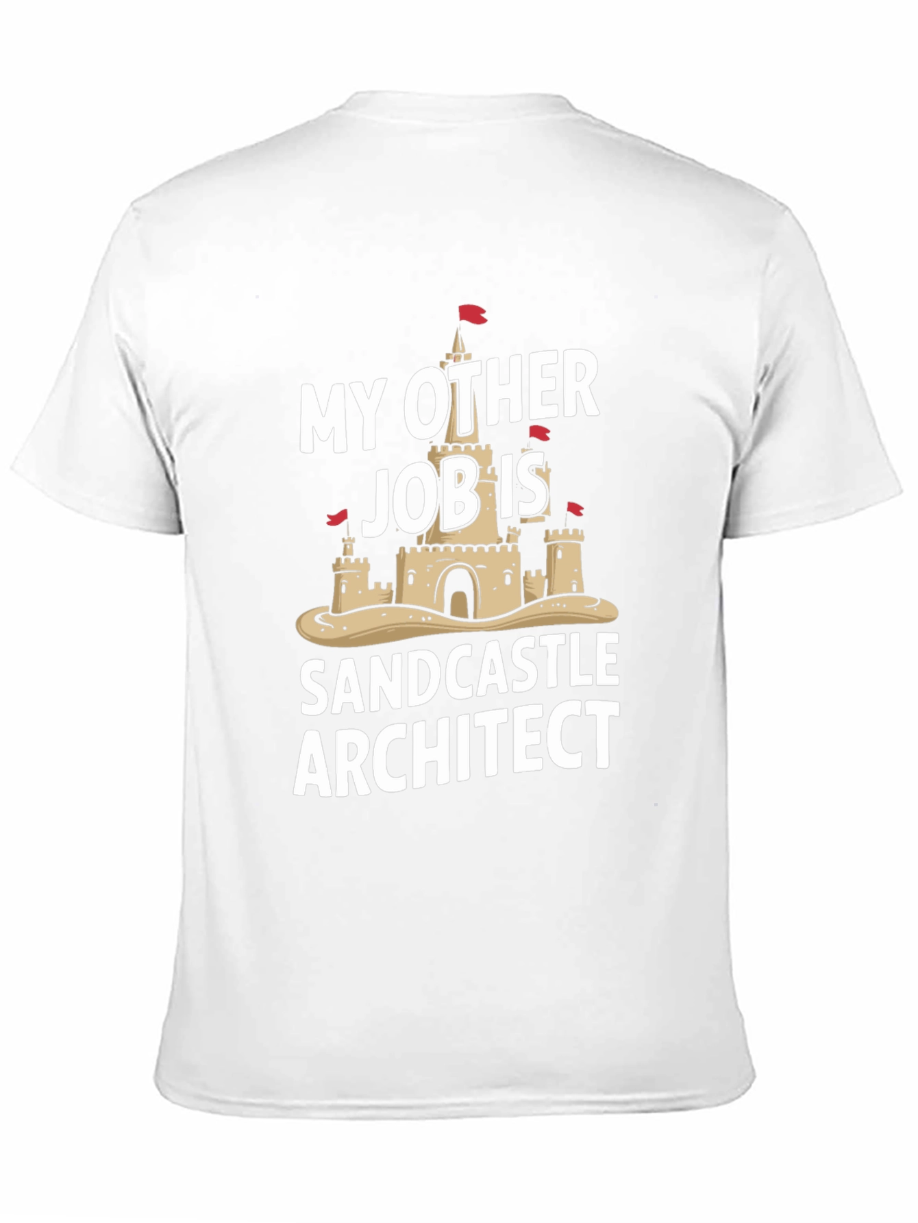 Funny Sandcastle Architect Black T-Shirt