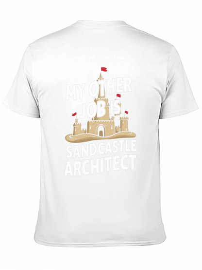 Funny Sandcastle Architect Black T-Shirt