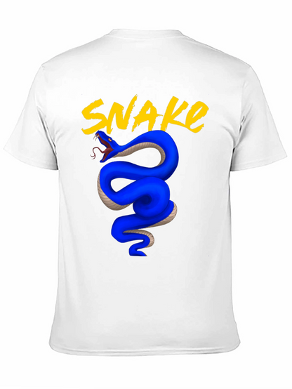 Blue Snake Graphic Tee - Bold & Stylish