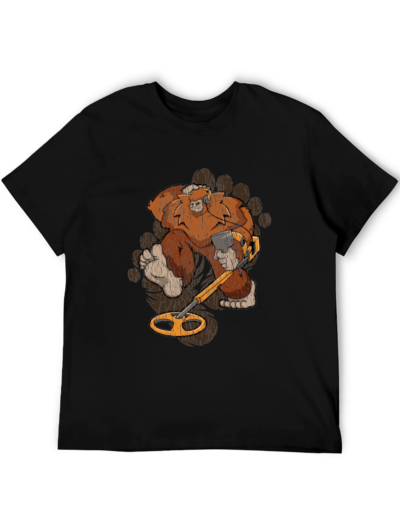 Bigfoot Metal Detecting Graphic Tee