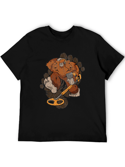 Bigfoot Metal Detecting Graphic Tee