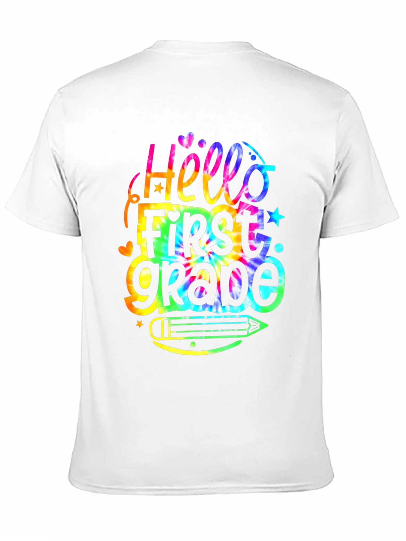Hello First Grade Tie Dye T-Shirt