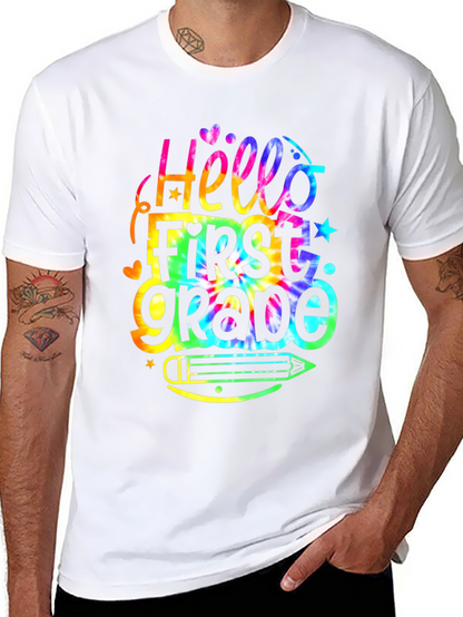 Hello First Grade Tie Dye T-Shirt