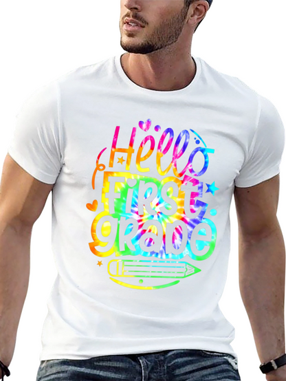 Hello First Grade Tie Dye T-Shirt