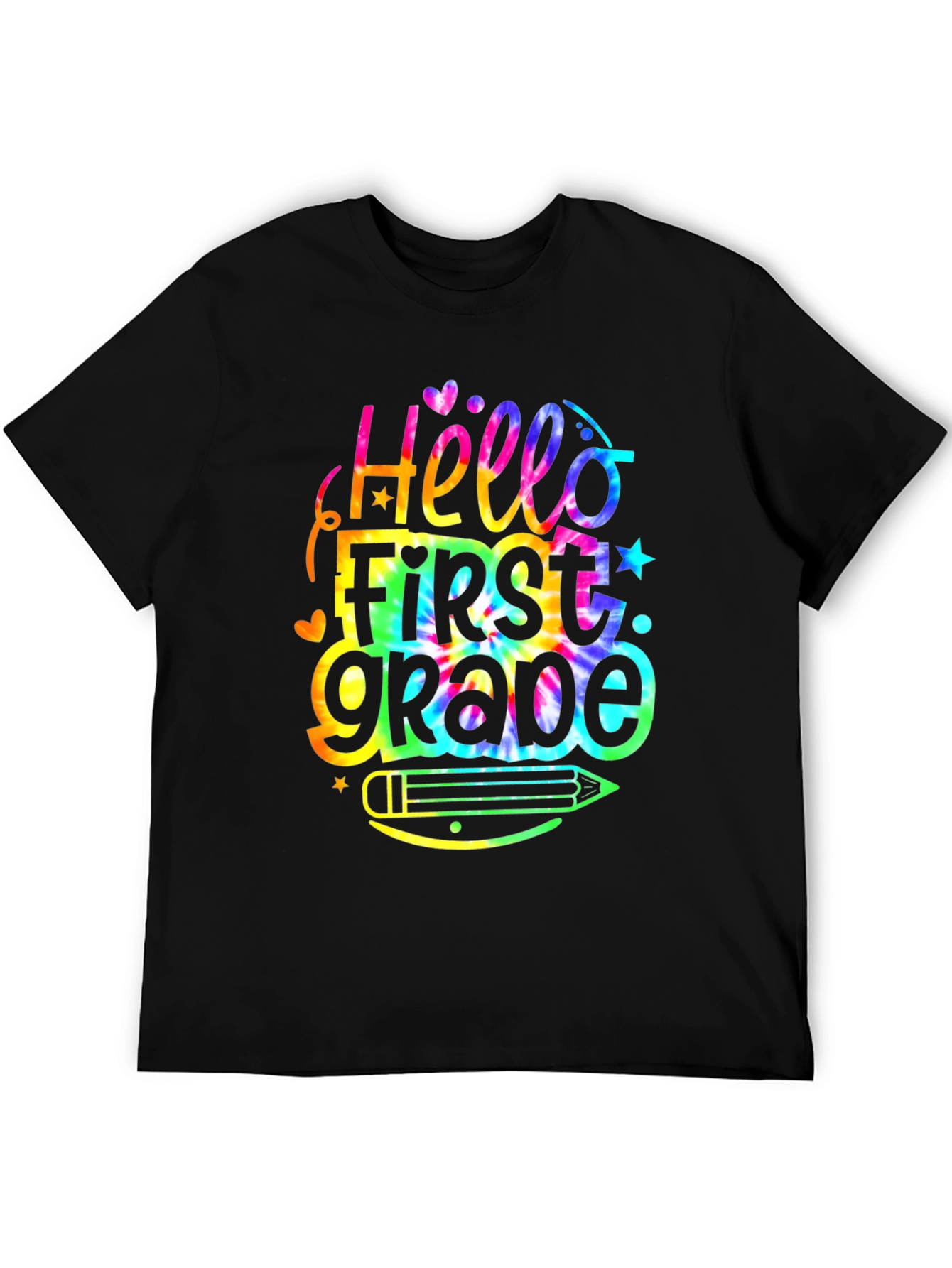 Hello First Grade Tie Dye T-Shirt
