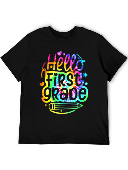 Hello First Grade Tie Dye T-Shirt