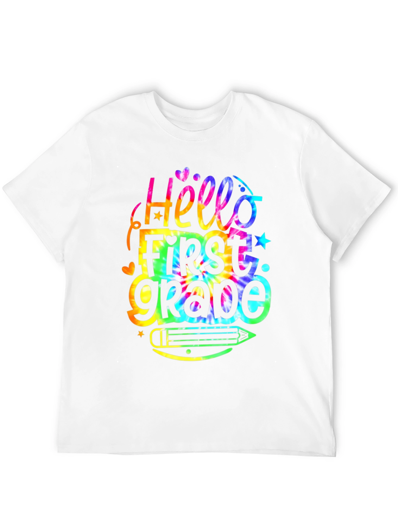 Hello First Grade Tie Dye T-Shirt