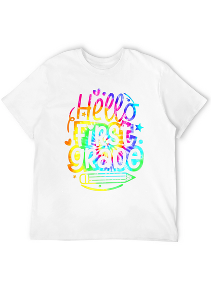 Hello First Grade Tie Dye T-Shirt