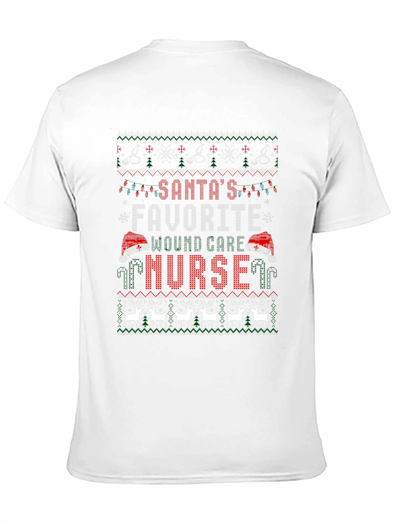 Santas Favorite Nurse Ugly Christmas Sweater T-Shirt