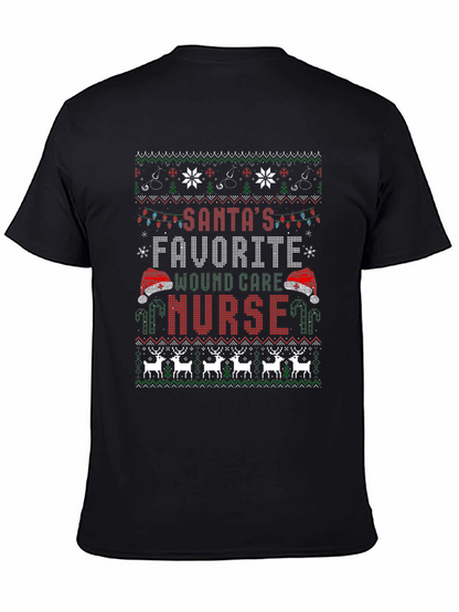 Santas Favorite Nurse Ugly Christmas Sweater T-Shirt