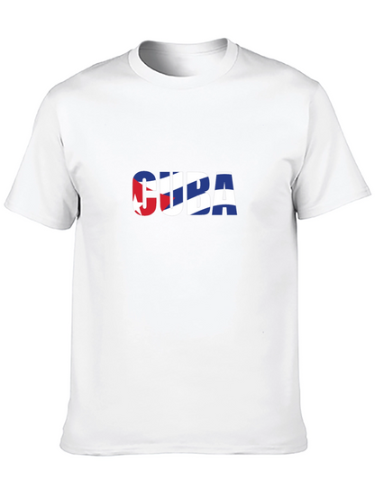 Cuba Flag Graphic T-Shirt - Short Sleeve
