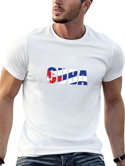Cuba Flag Graphic T-Shirt - Short Sleeve