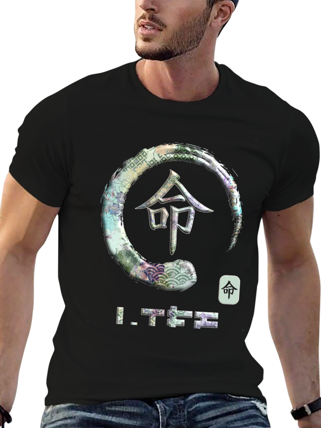 Japanese Zen Circle Graphic T-Shirt