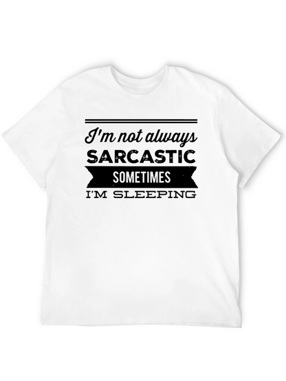 Sarcastic Sleep Black Graphic T-Shirt