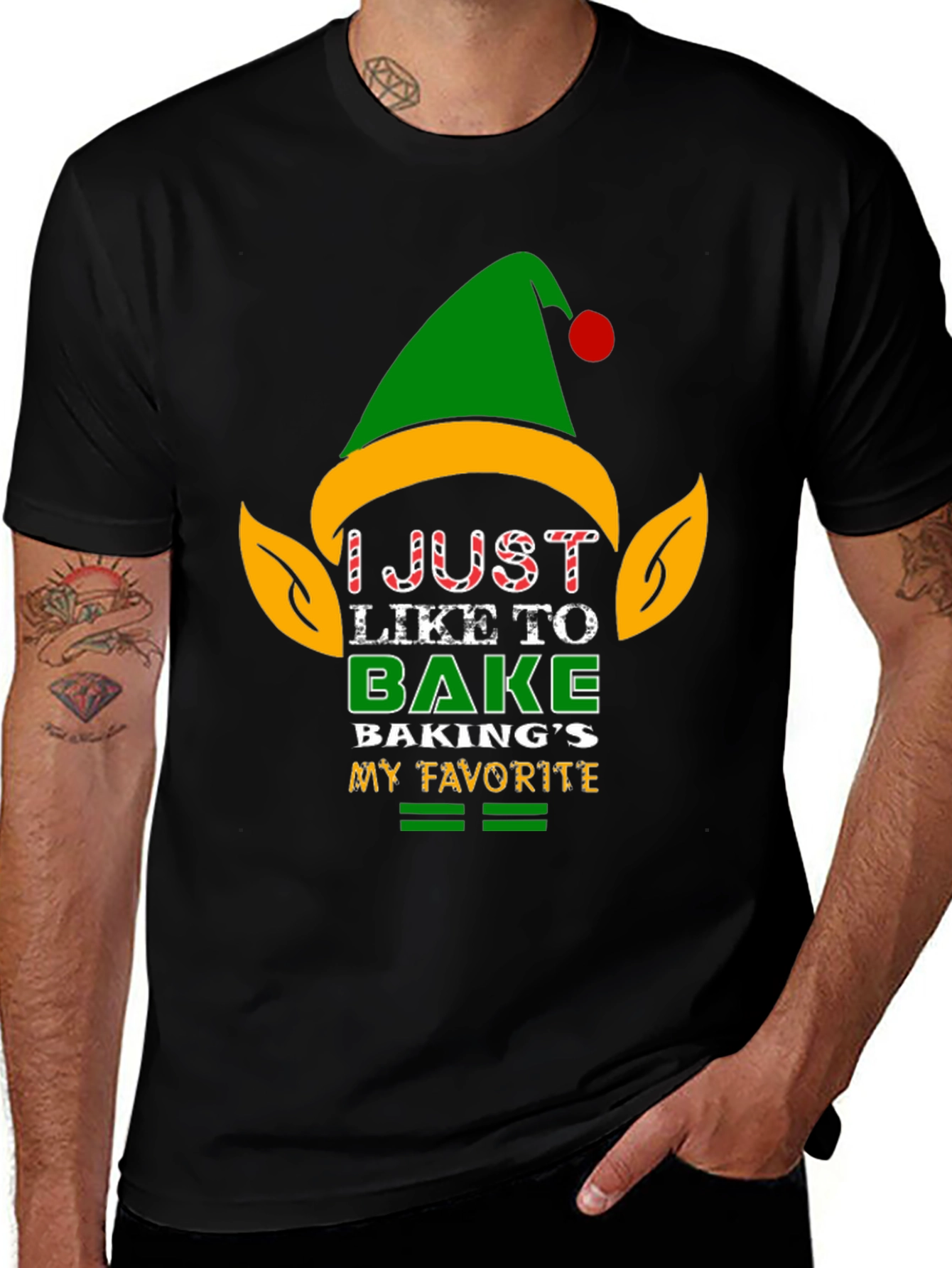Funny Christmas Baking Elf T-Shirt