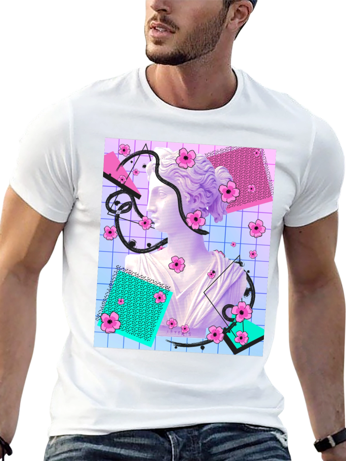 Vaporwave Statue T-Shirt