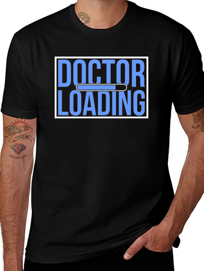 Doctor Loading Black Graphic Tee