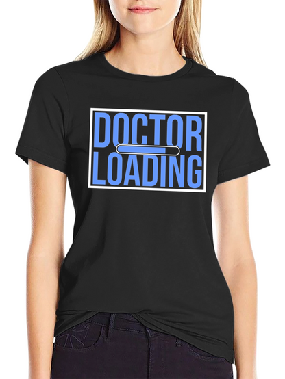 Doctor Loading Black Graphic Tee