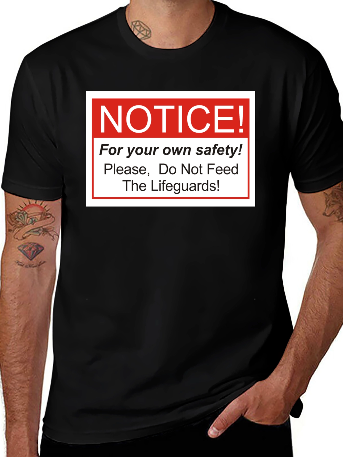 Notice: Do Not Feed Lifeguards T-Shirt