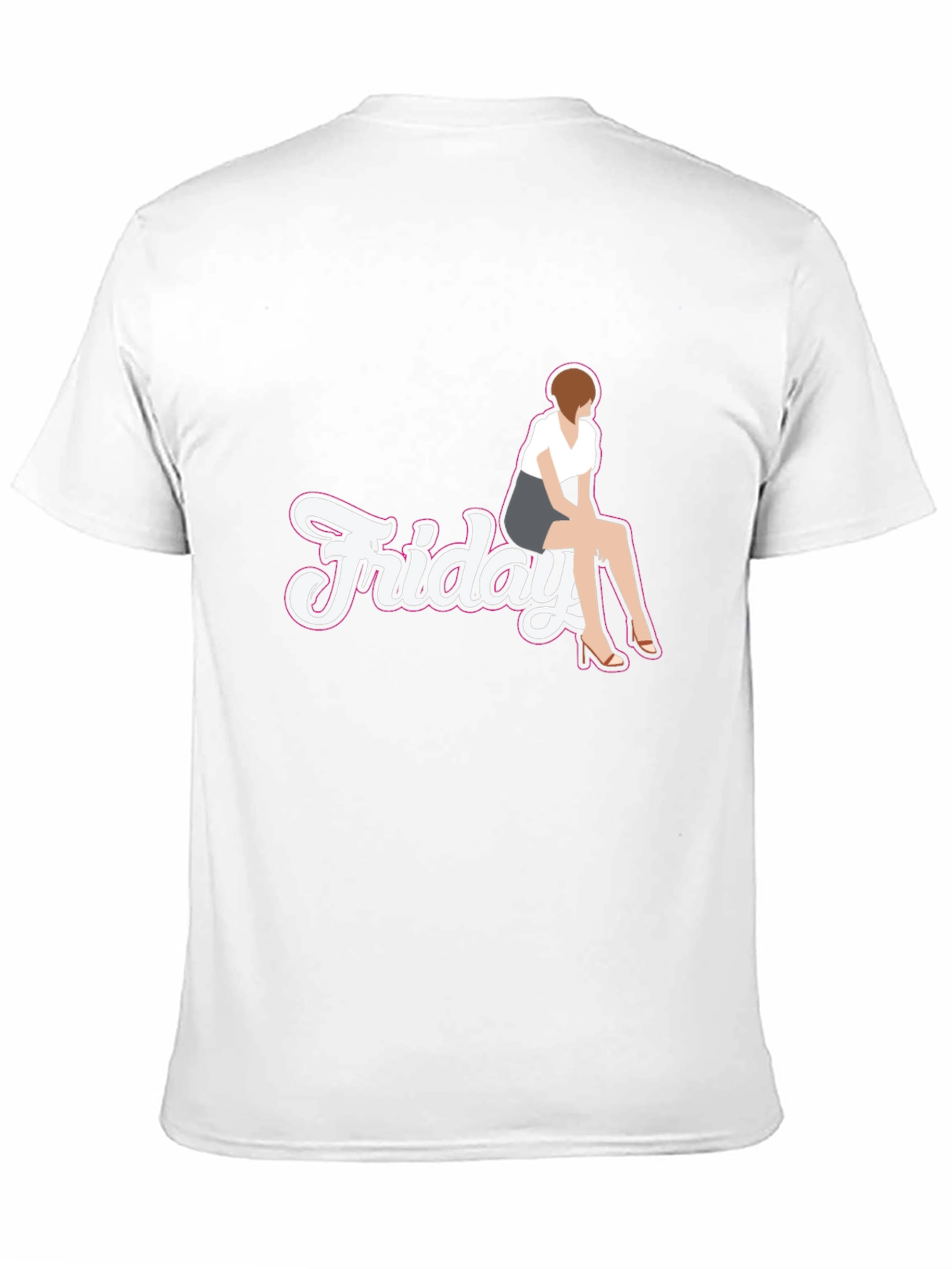 Friday Girl Graphic Tee - Casual Black T-Shirt