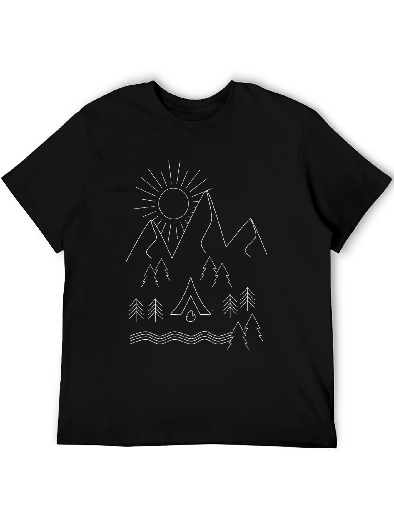 Outdoor Adventure Graphic Tee - Camping Design