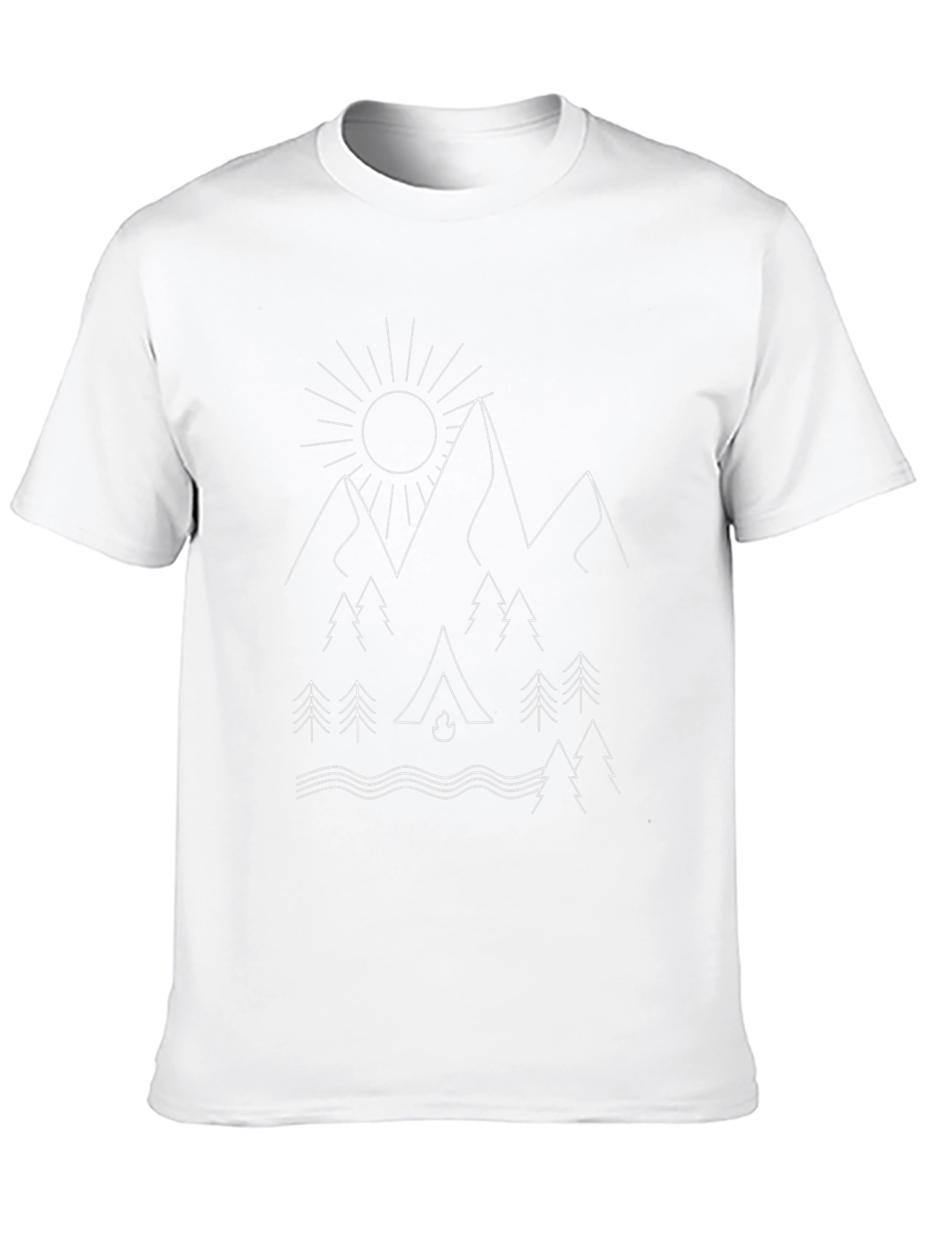 Outdoor Adventure Graphic Tee - Camping Design