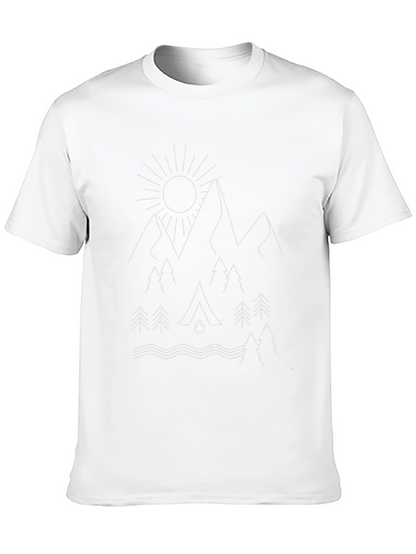 Outdoor Adventure Graphic Tee - Camping Design