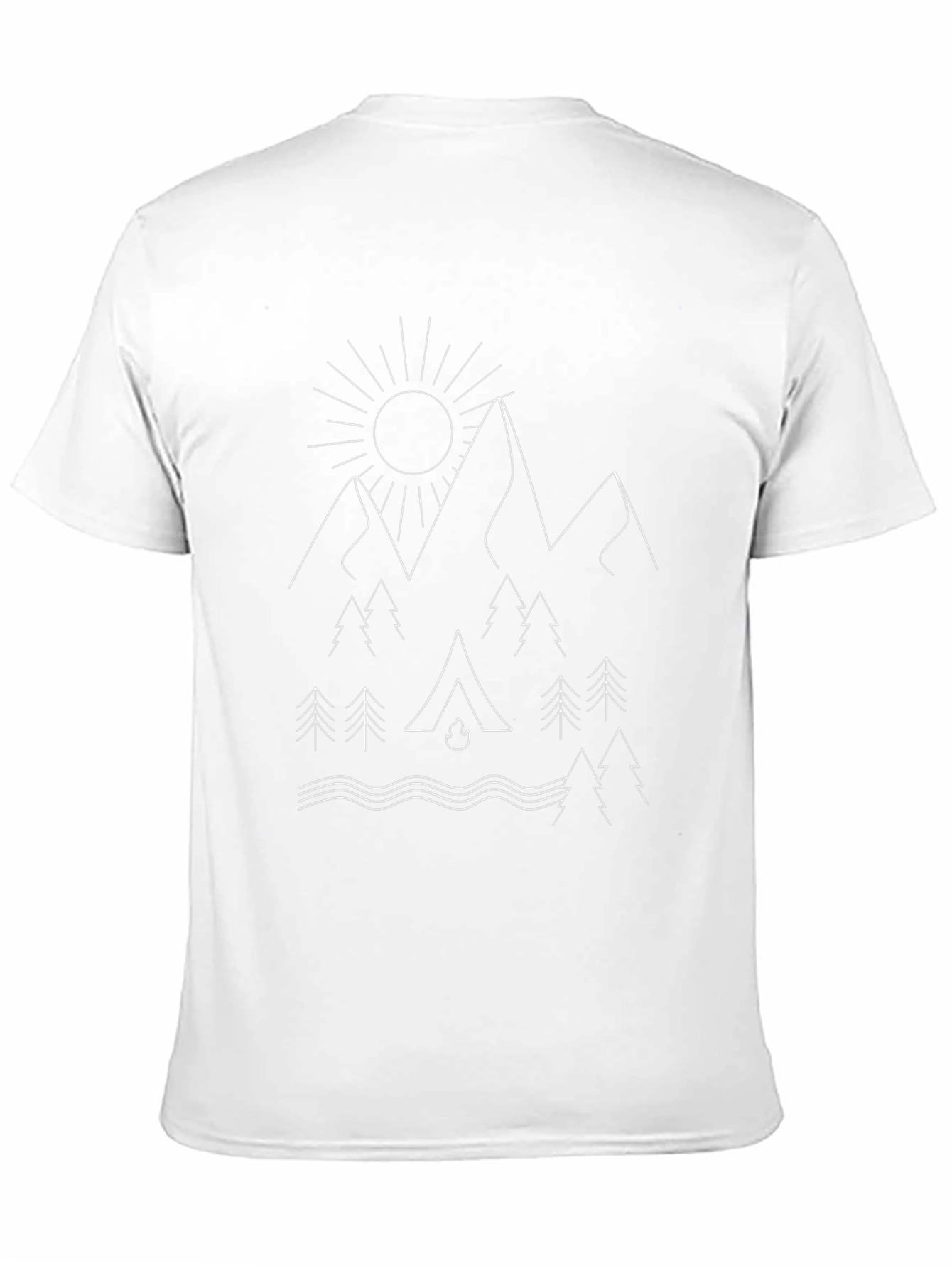Outdoor Adventure Graphic Tee - Camping Design