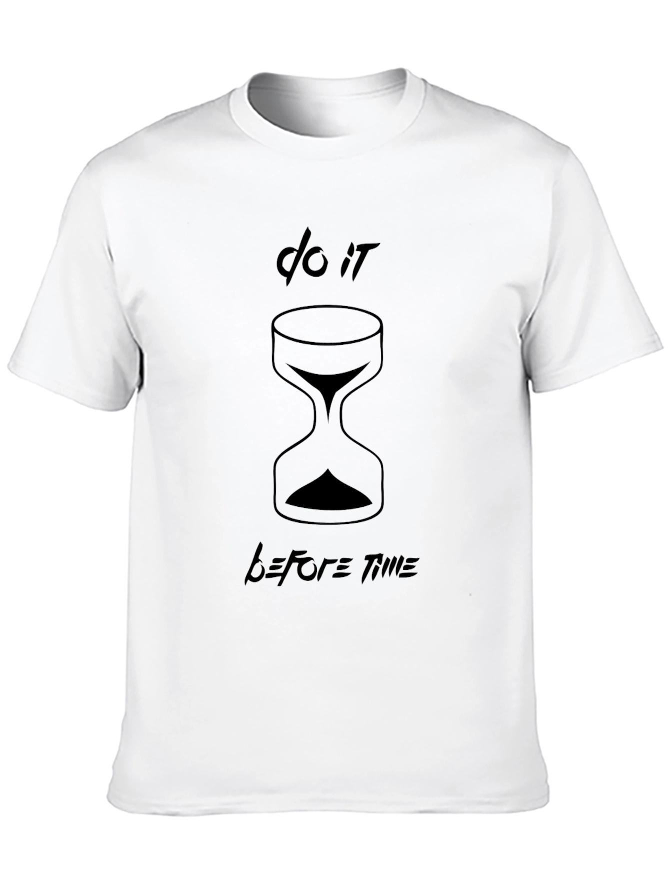 Do It Before Time Black T-Shirt