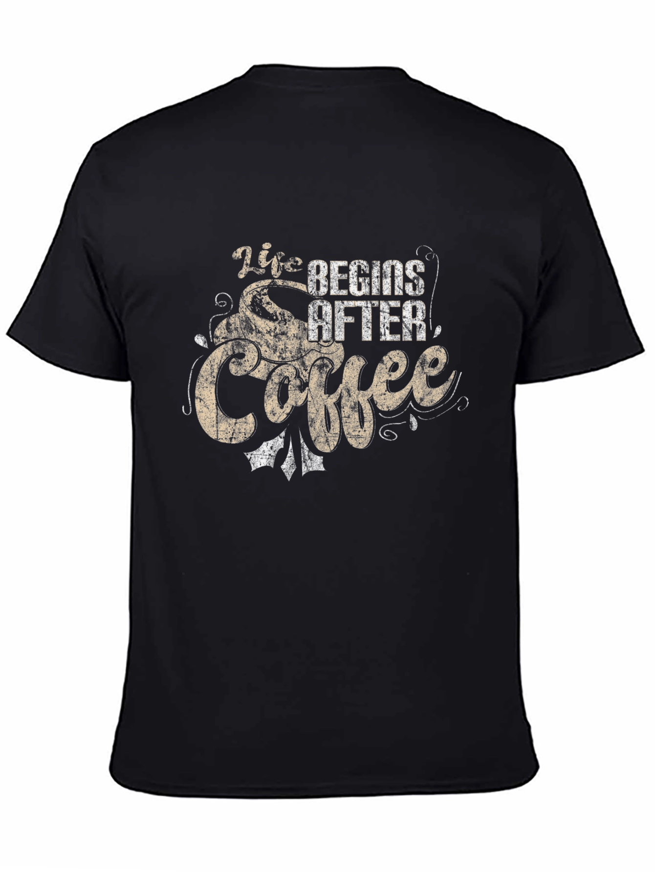 Life Begins After Coffee Graphic T-Shirt