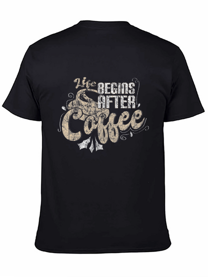 Life Begins After Coffee Graphic T-Shirt