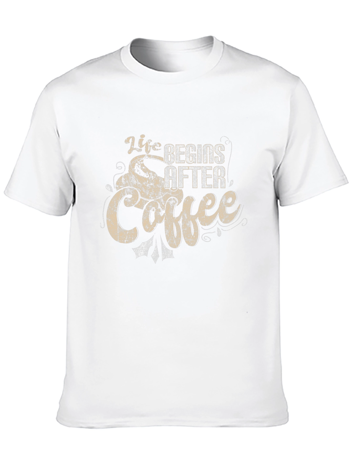 Life Begins After Coffee Graphic T-Shirt