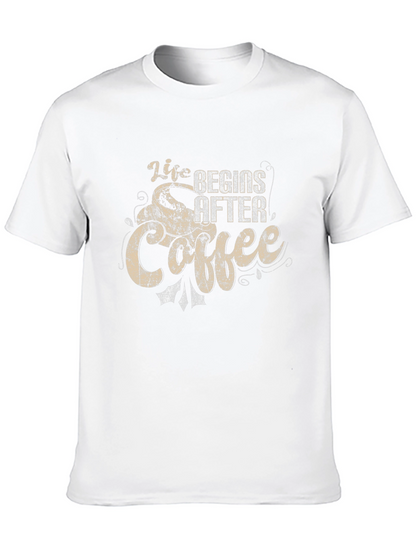 Life Begins After Coffee Graphic T-Shirt