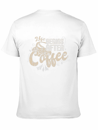 Life Begins After Coffee Graphic T-Shirt