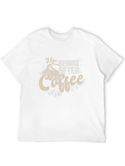 Life Begins After Coffee Graphic T-Shirt