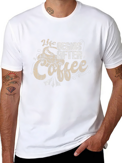 Life Begins After Coffee Graphic T-Shirt