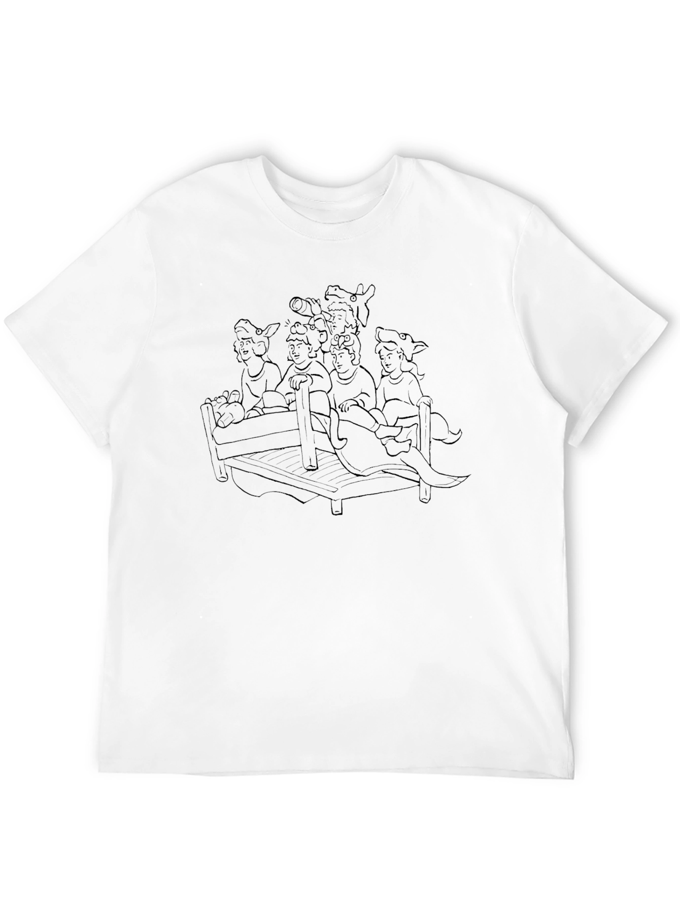 Sleepover Gang Black T-Shirt