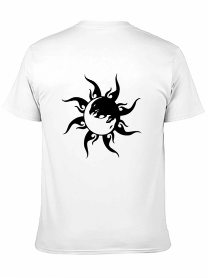 Black Sun Graphic T-Shirt - Stylish Mens Tee