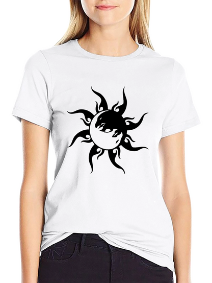 Black Sun Graphic T-Shirt - Stylish Mens Tee