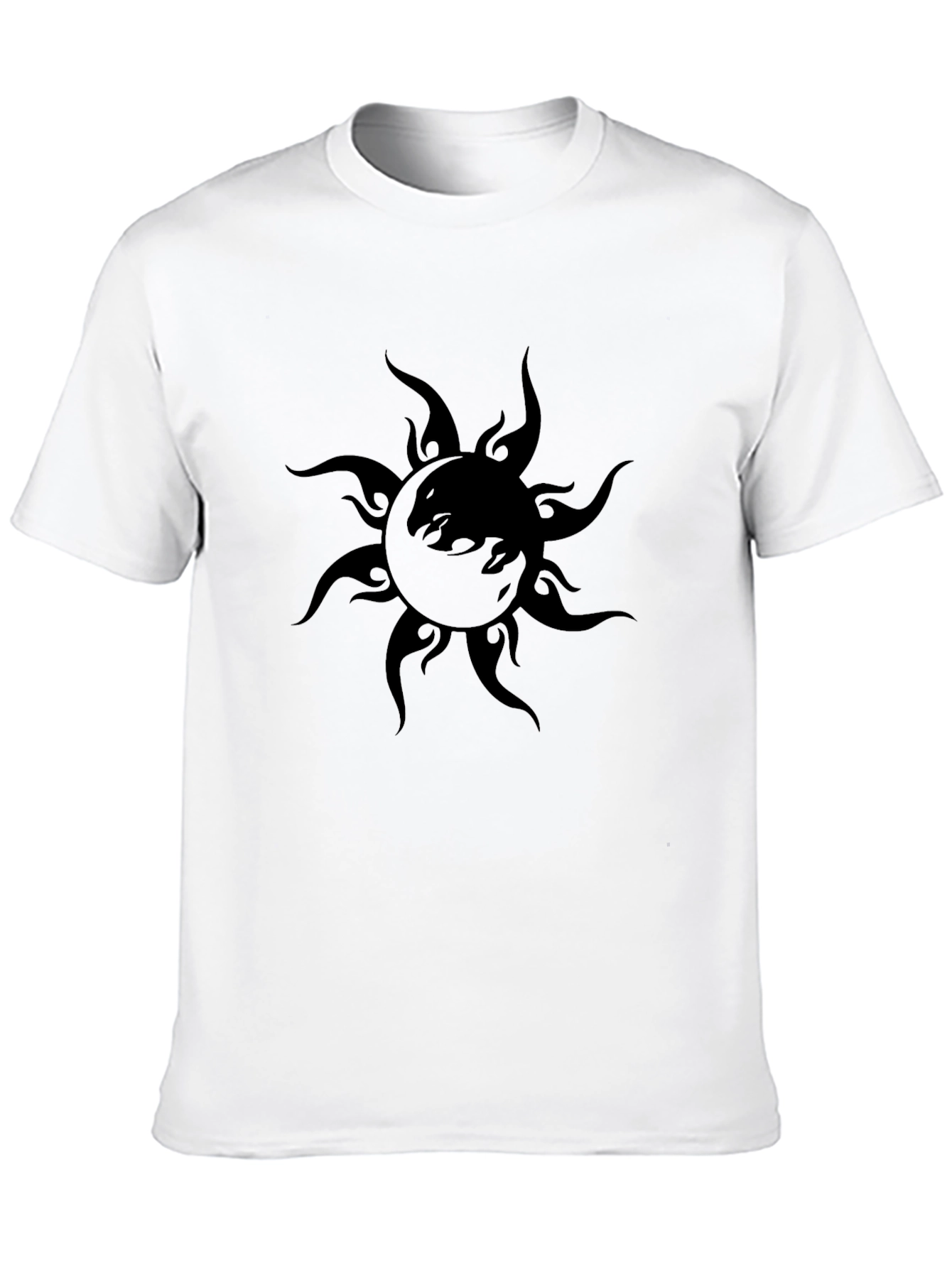 Black Sun Graphic T-Shirt - Stylish Mens Tee