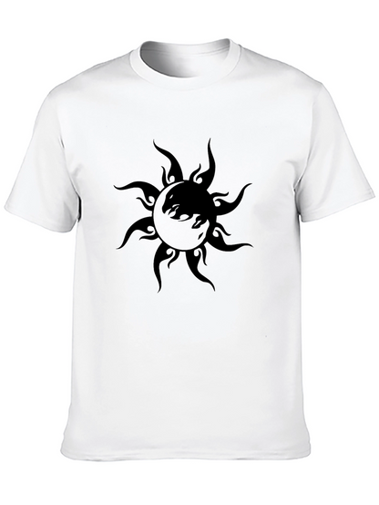 Black Sun Graphic T-Shirt - Stylish Mens Tee
