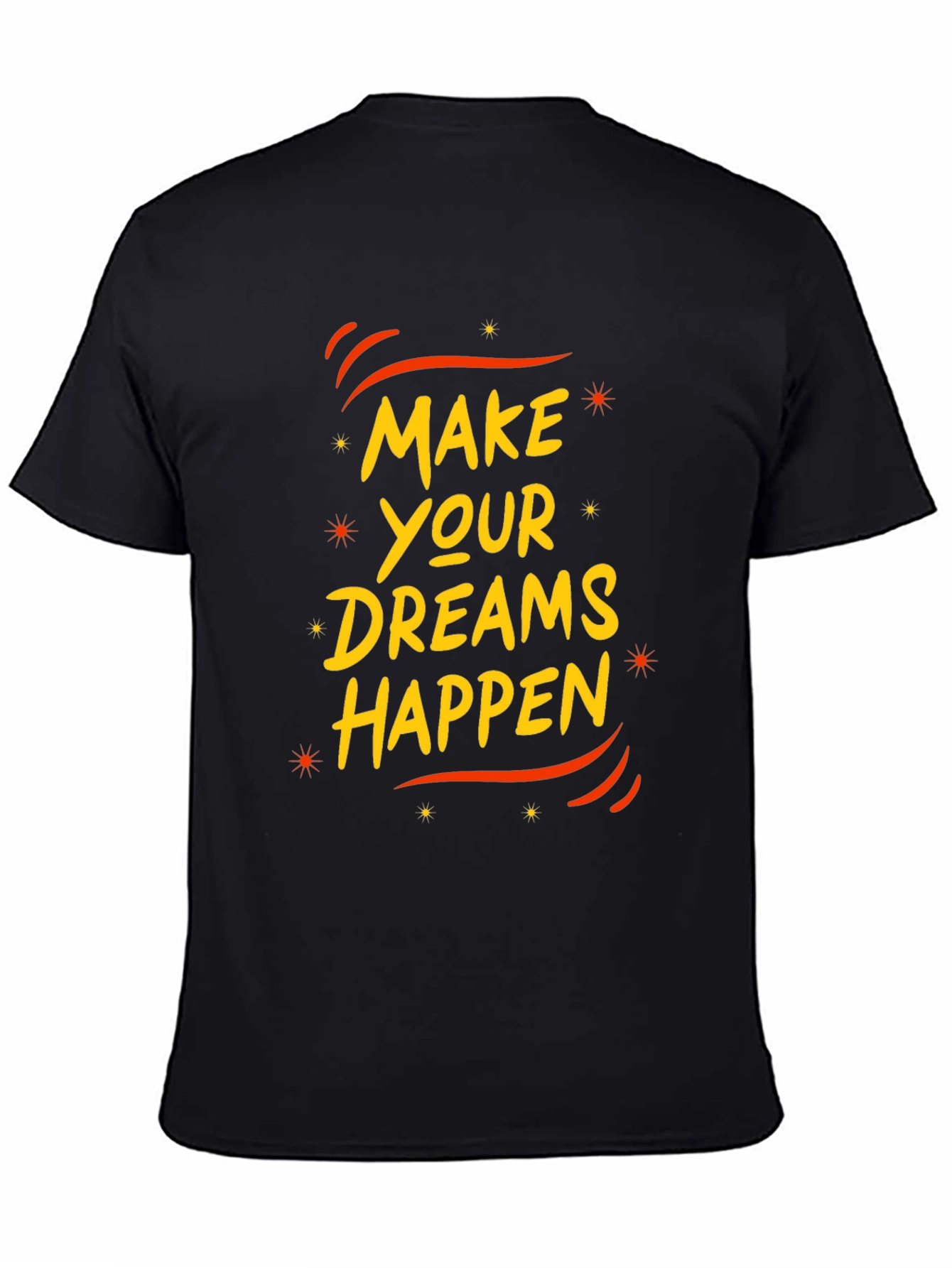 Make Your Dreams Happen Black Graphic Tee