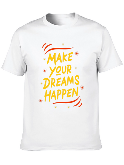 Make Your Dreams Happen Black Graphic Tee