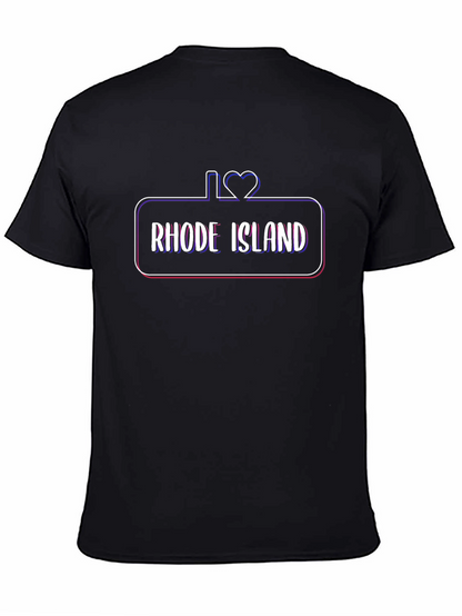 I Love Rhode Island Black T-Shirt