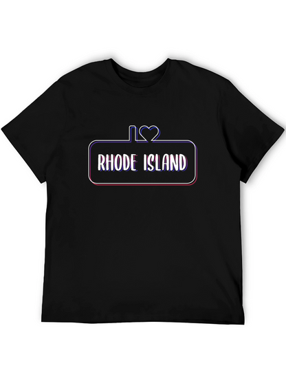 I Love Rhode Island Black T-Shirt