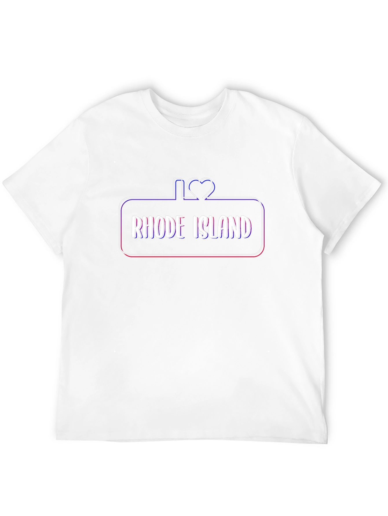 I Love Rhode Island Black T-Shirt