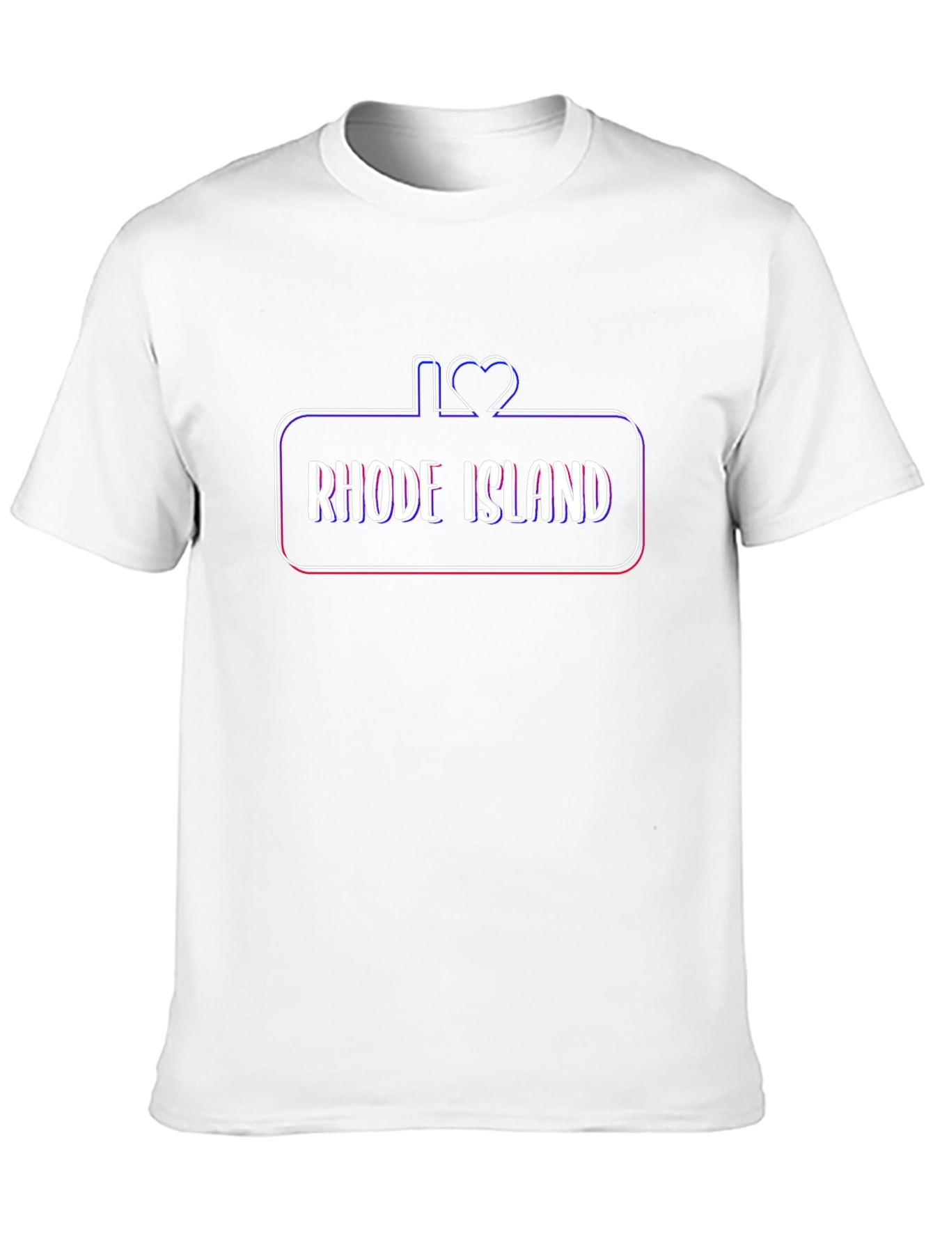 I Love Rhode Island Black T-Shirt
